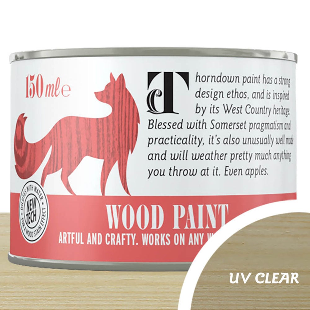 Thorndown UV Clear Satin Wood Paint 150ml Image 3