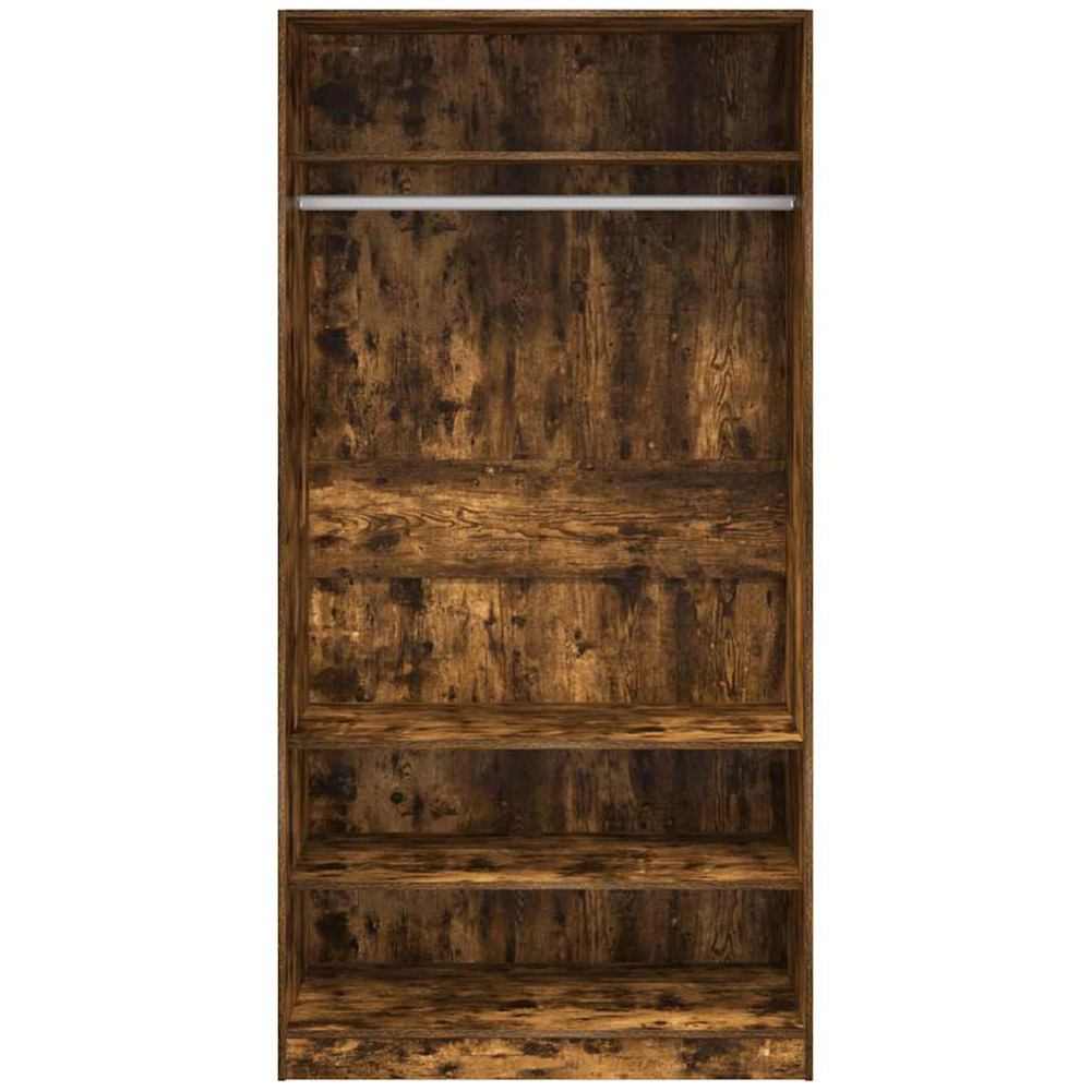 vidaXL 4 Shelf Brown Engineered Wood Open Wardrobe Image 4