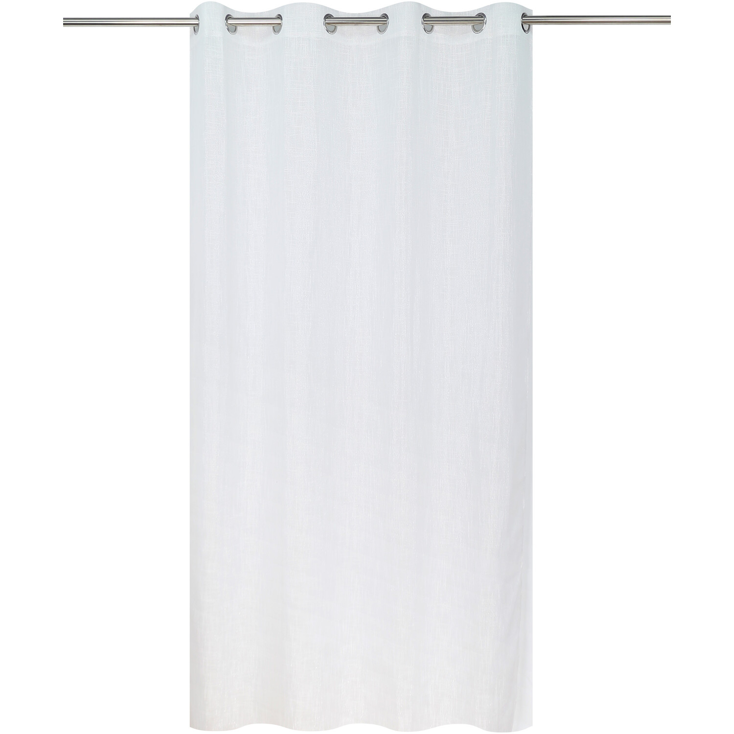 Cosmo Slub Voile Curtain Silver Image 4