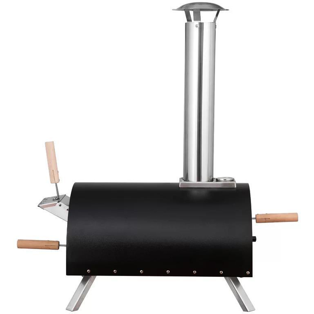 Haven Black and Silver Gas and Wood Fuel Pizza Oven Image 4