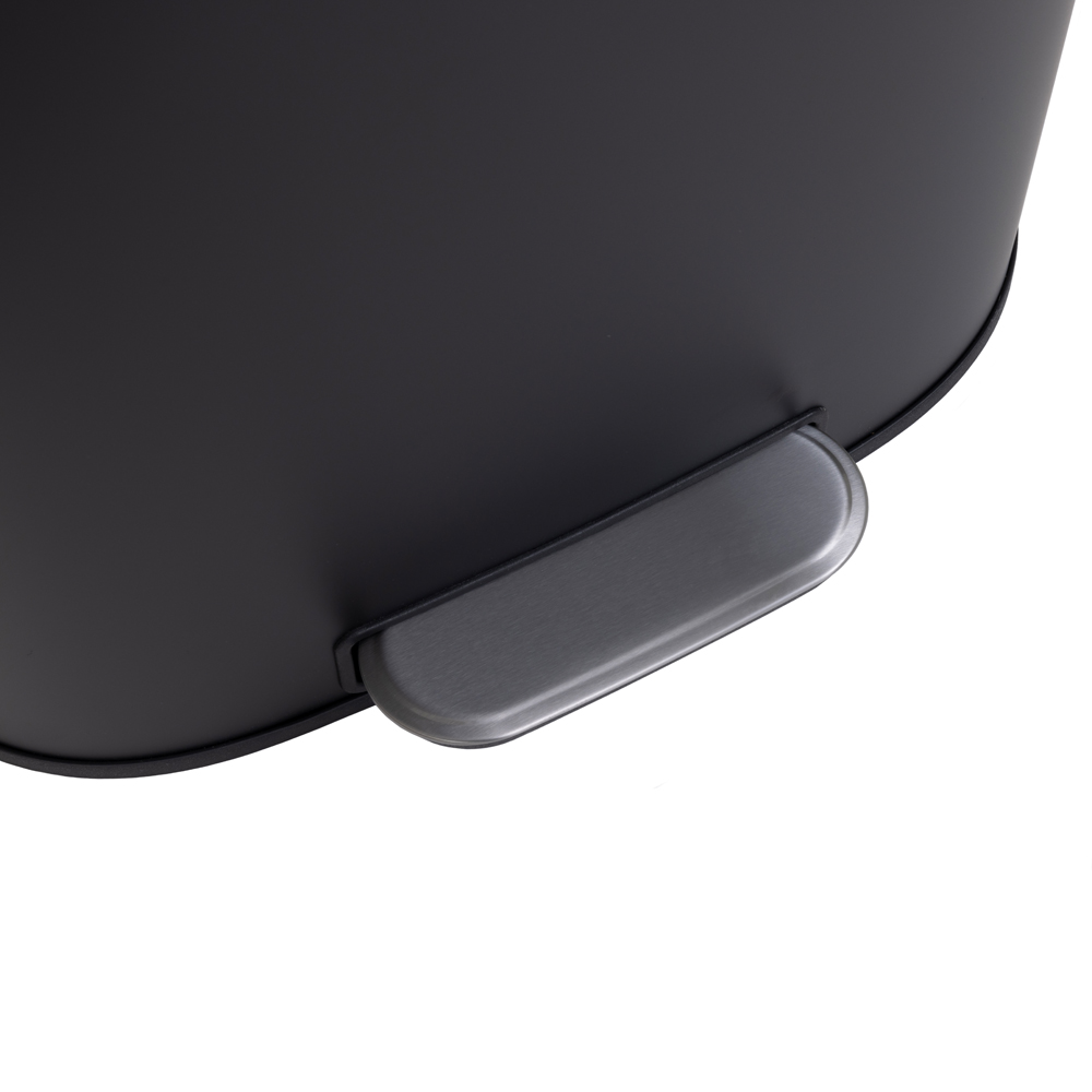 Charles Bentley Matt Black Kitchen Pedal Bin 50L Image 6