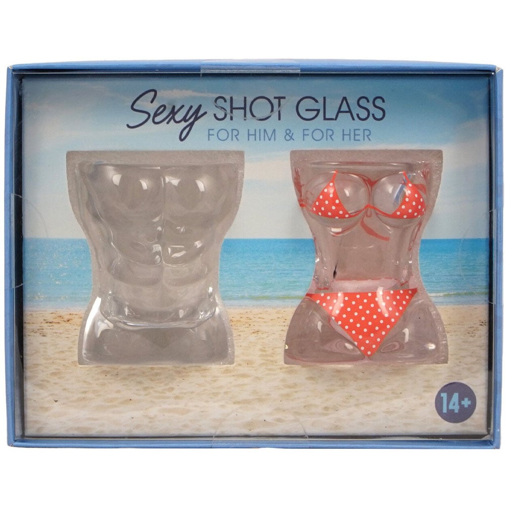 Pack of 2 Sexy Shot Glasses - Clear Image 1