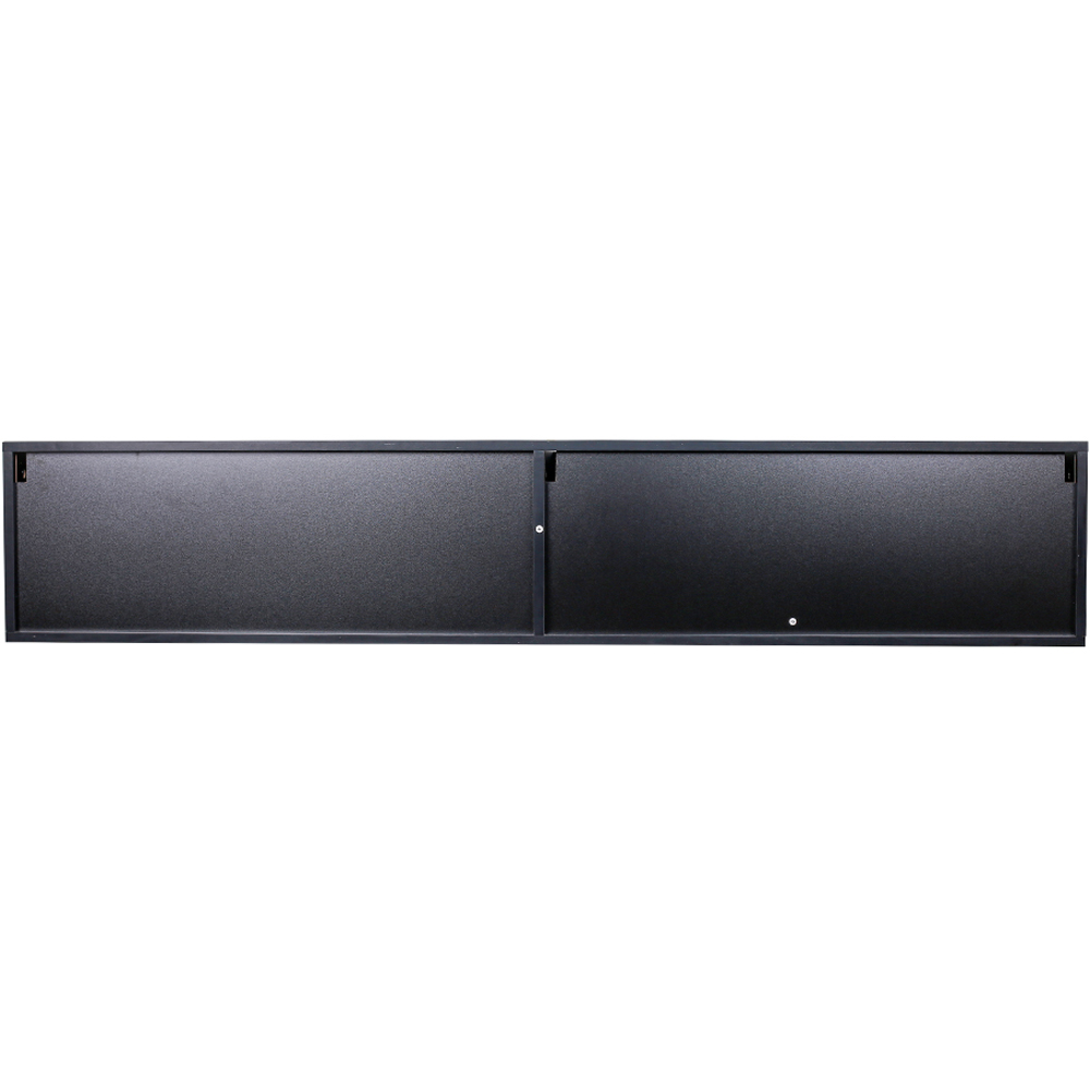 Living and Home 2 Door Black Wall Mounted Floating TV Unit Image 3