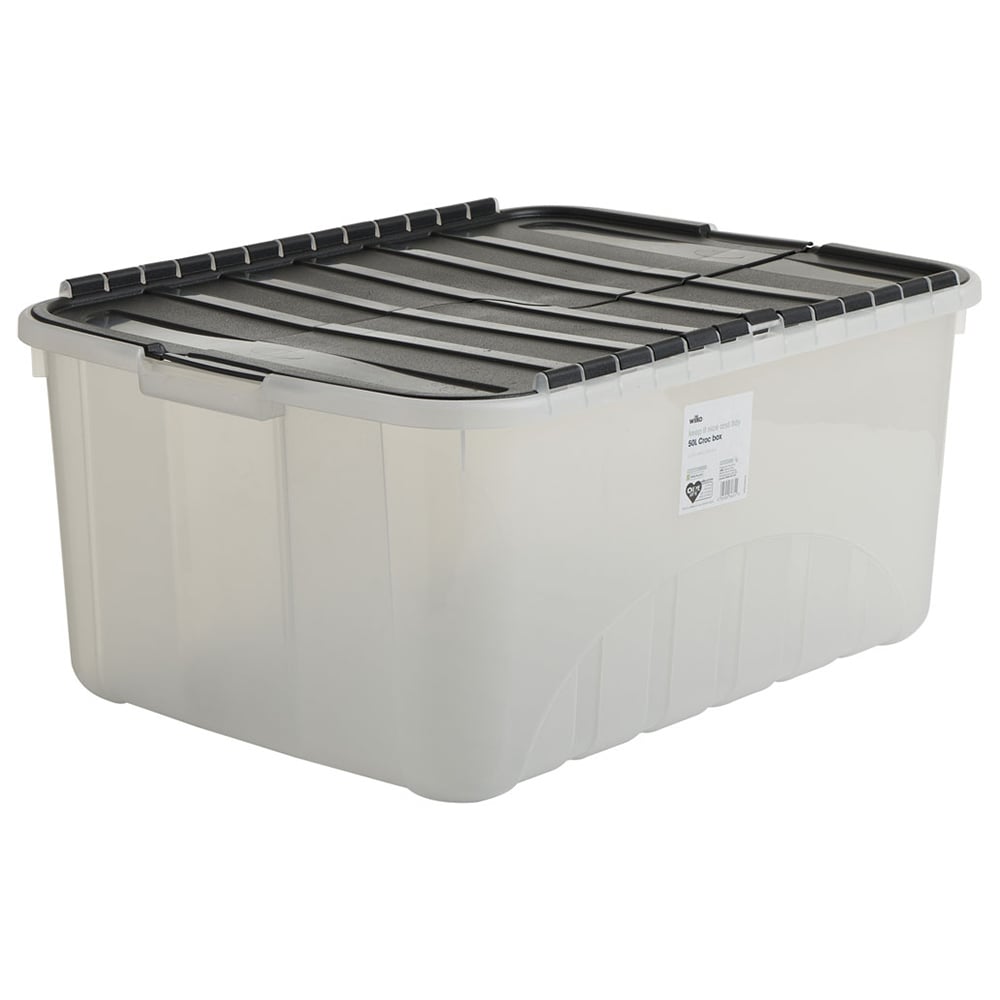 Wilko 50L Croc Storage Box Image 1