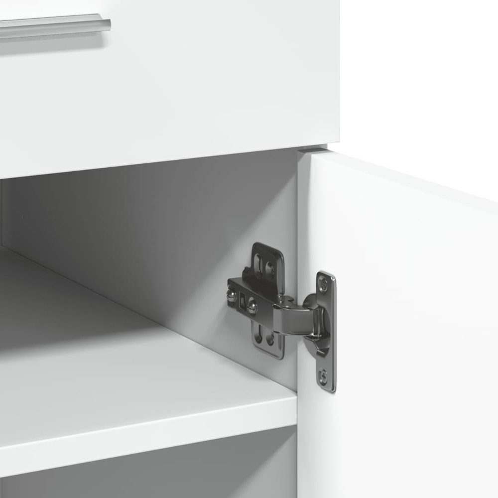 vidaXL 2 Door 2 Drawer White Sideboard Image 7