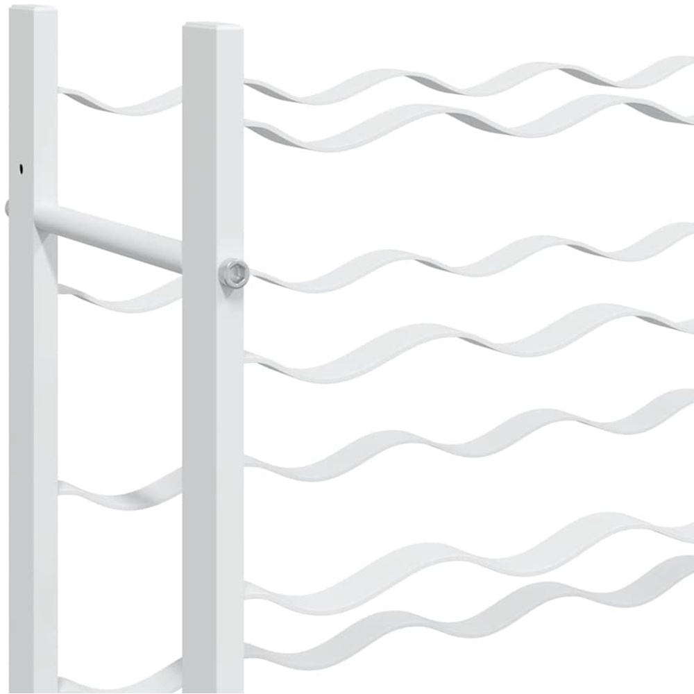 vidaXL 36 Bottle White Freestanding Wine Rack Image 5