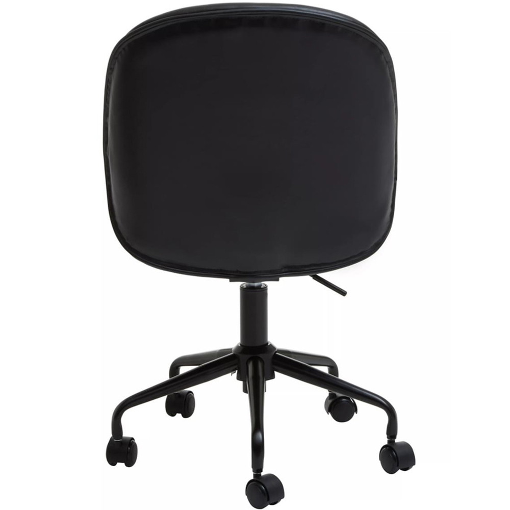 Premier Housewares Clinton Black Swivel Office Chair Image 5