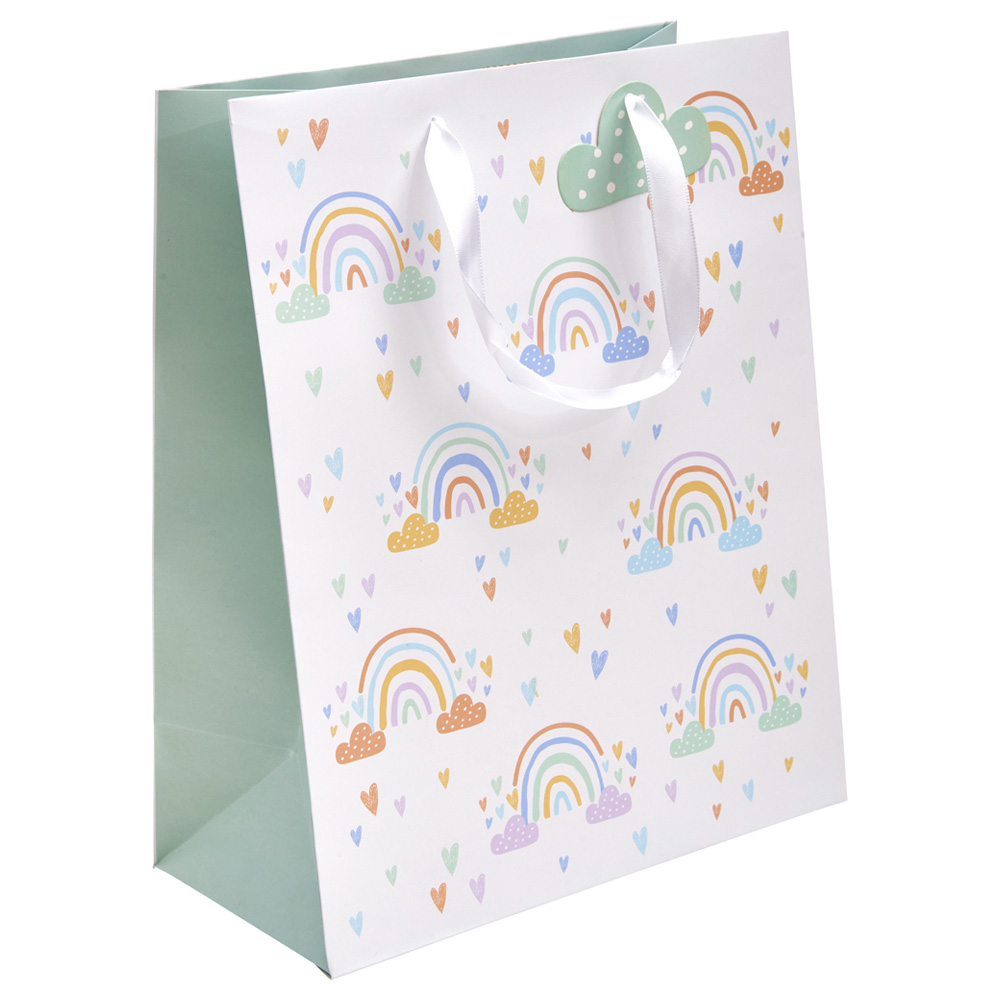 Wilko Large Rainbow Baby Giftbag Image 1