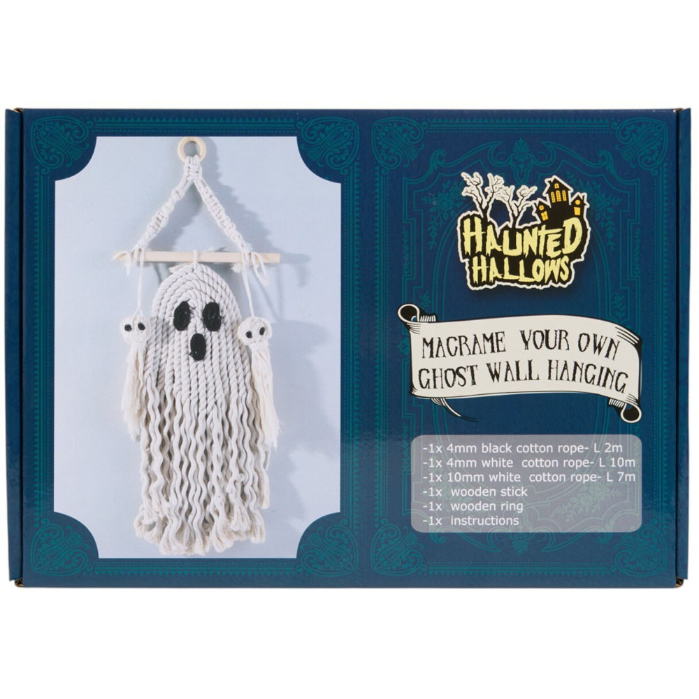 Macrame Your Own Ghost Wall Hanging Kit Image 2