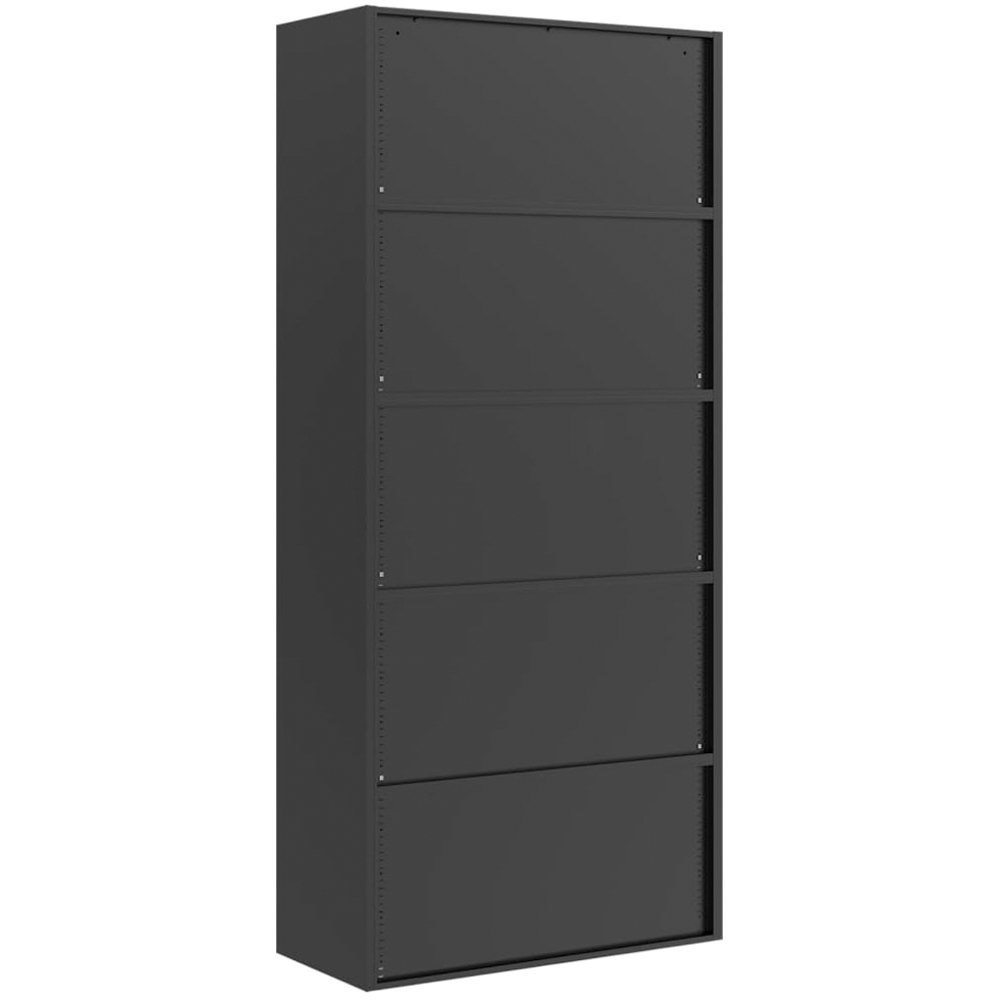 vidaXL 2 Door Black Steel Tall File Cabinet Image 6
