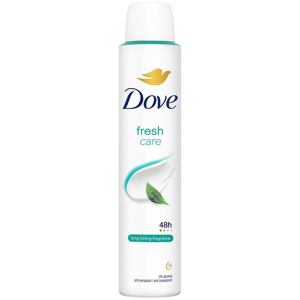Dove Fresh Sweat Protection Women Anti-Perspirant Deo 200ml 3 Pack Image 2