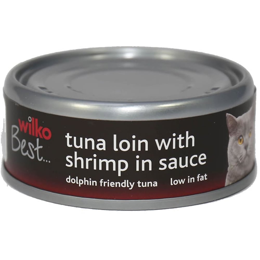 Wilko Best Tuna with Shrimp in Sauce Cat Food Pouch 80g Image 1