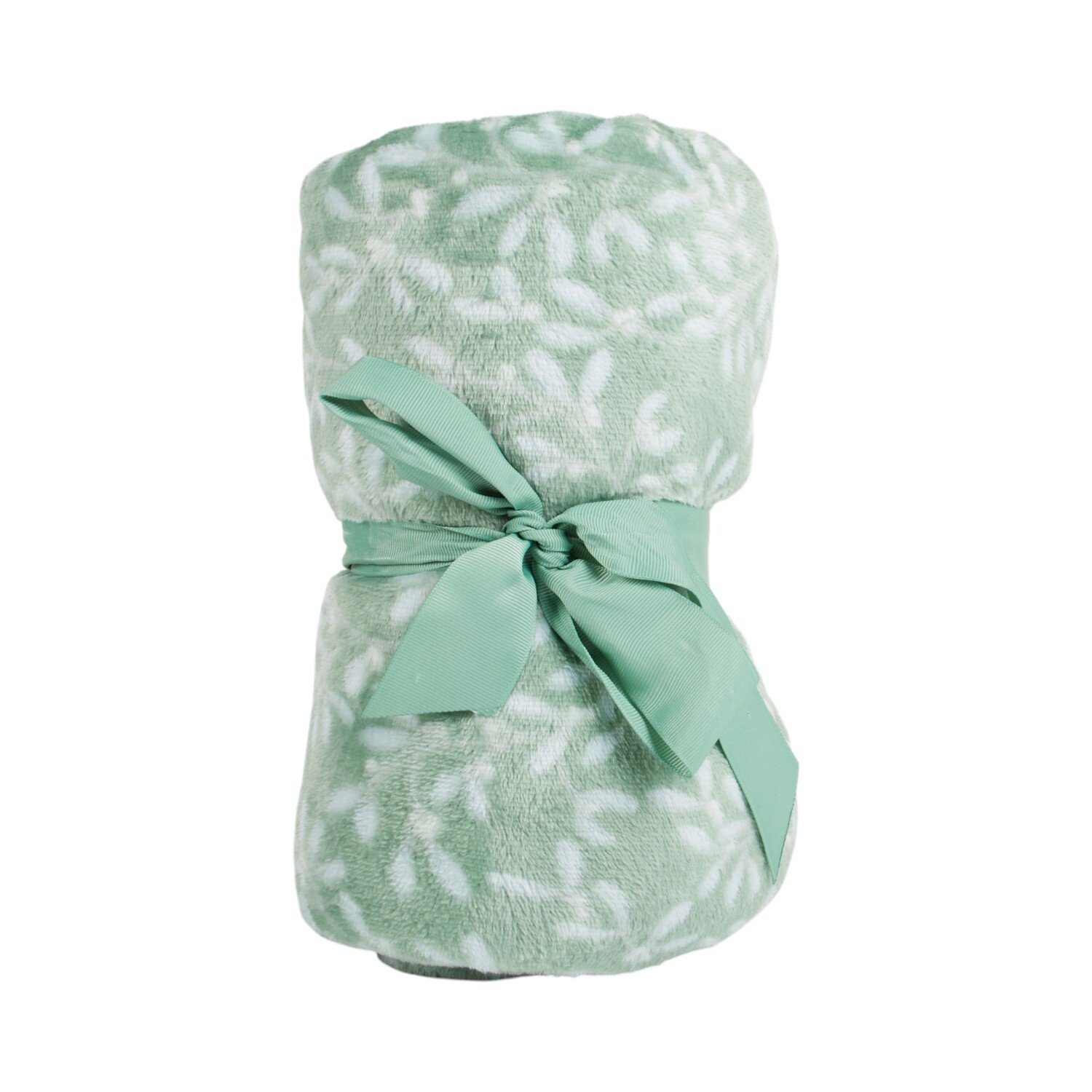 Mistletoe Kisses Fleece Throw Green Image 2