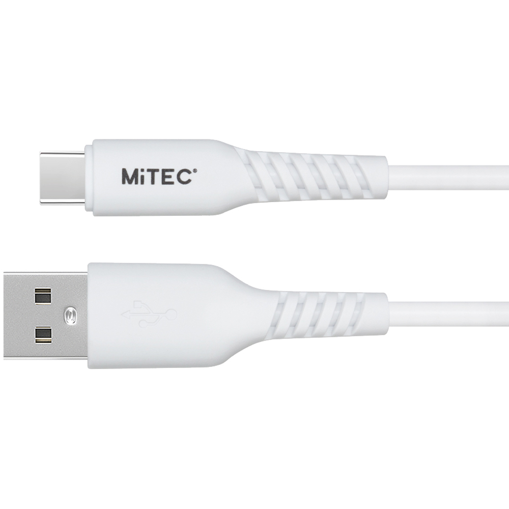 MiTEC MiPOWER White USB-C to USB-A Cable 1m Image 2