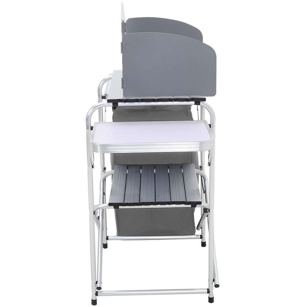 Living and Home Portable Grey Camping Kitchen Stand Image 4