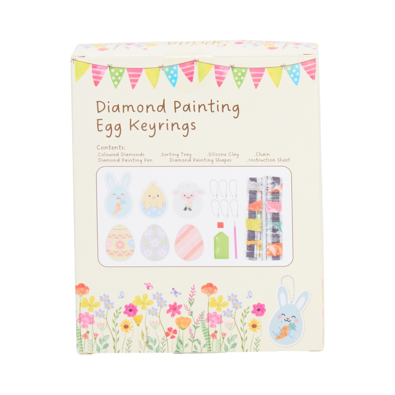 Easter Diamond Painting Egg Keyring Kit Image 2