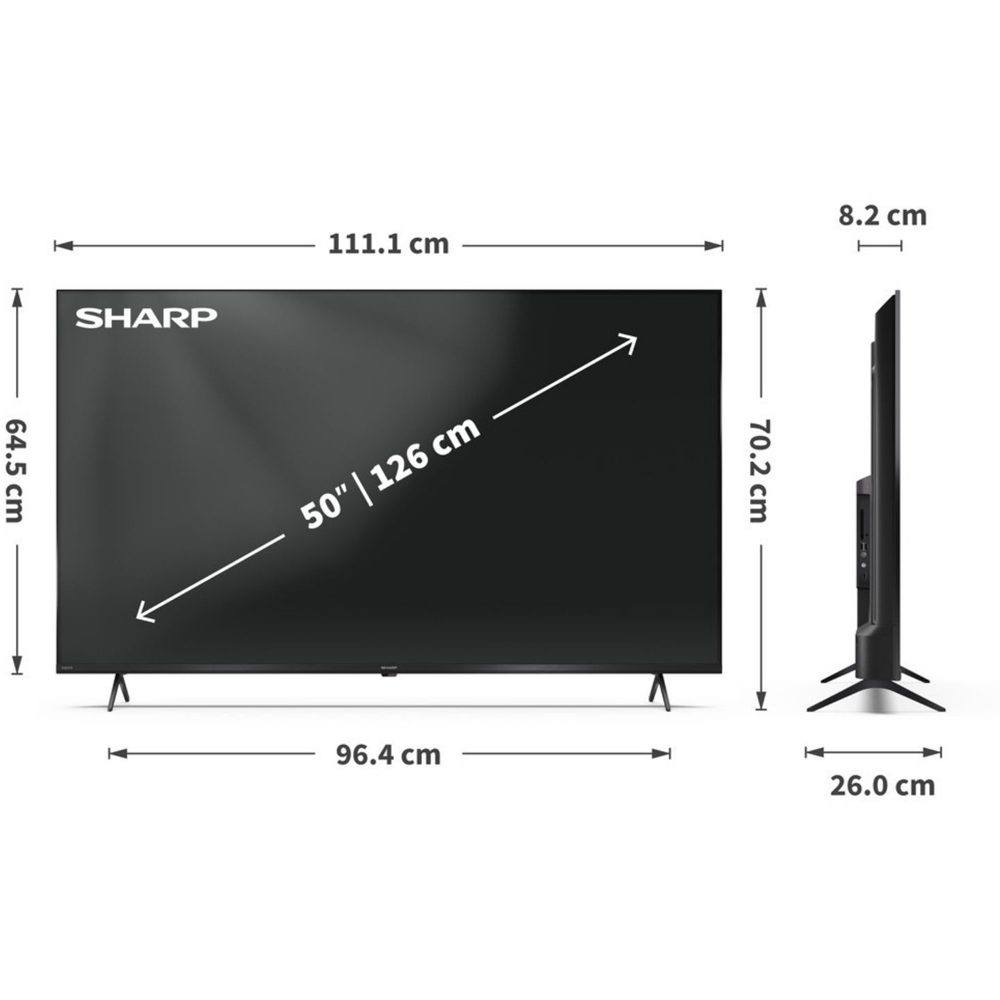 SHARP 50HK4245KB 4K UHD TiVo Smart TV 50 inch Image 9
