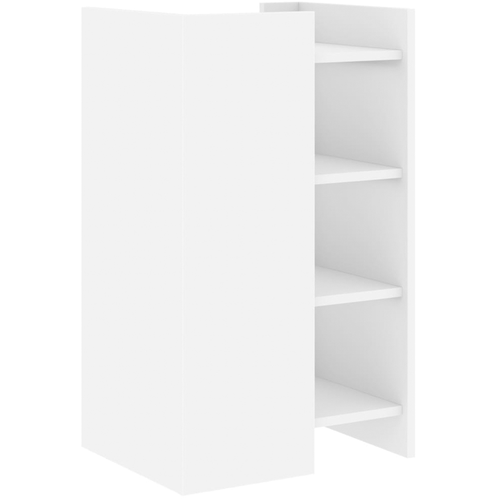 vidaXL 4 Shelf White Sideboard Image 6