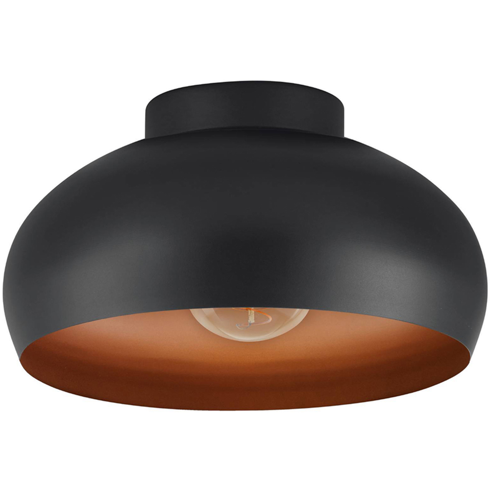EGLO Mogano2 Ø280 Black and Copper Ceiling Light Image 3