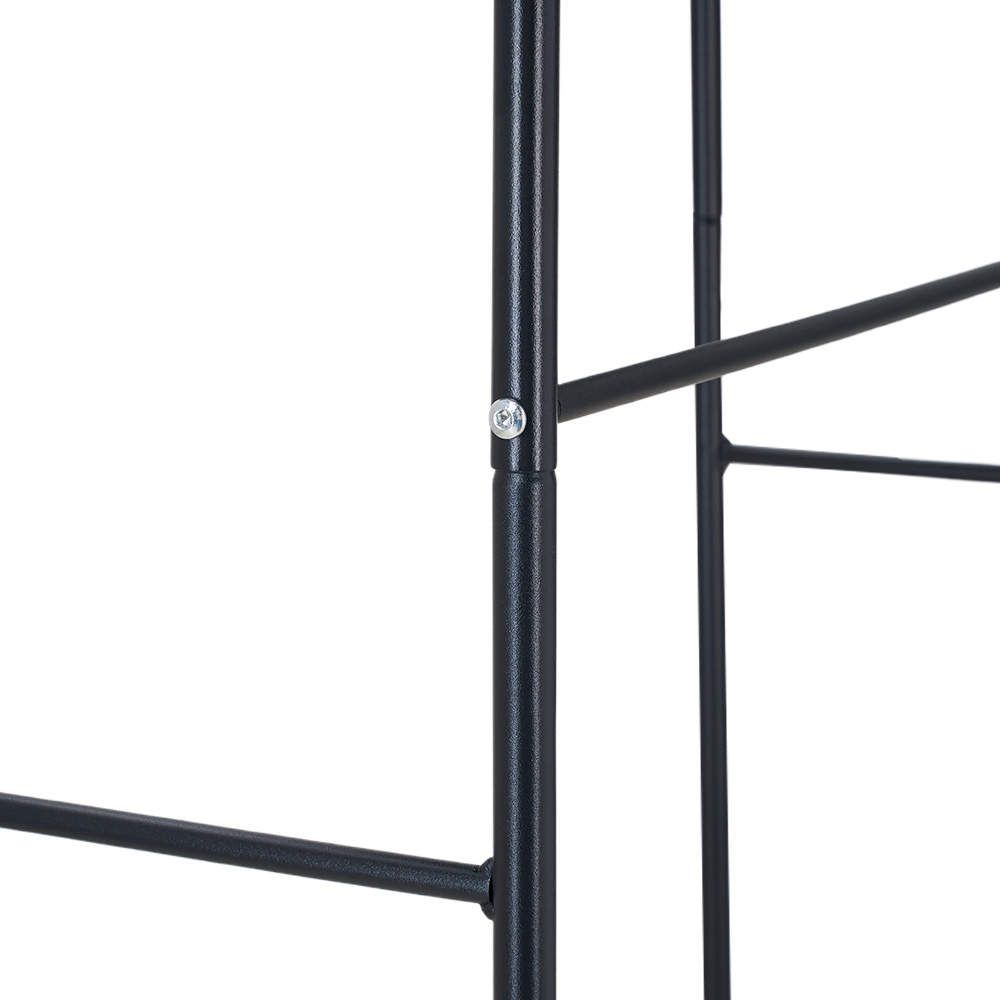 Living and Home 2 Shelf Black Over-Washing Machine Storage Rack Image 3