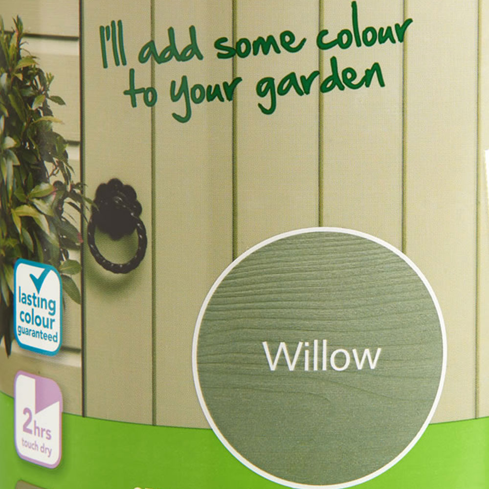 Wilko Garden Colour Willow Wood Paint 1L Image 3