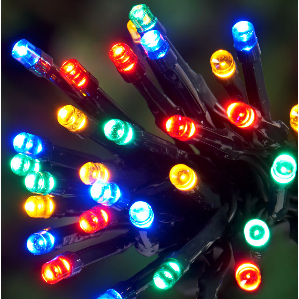 Wilko 100 Multicolour LED Solar Lights Image