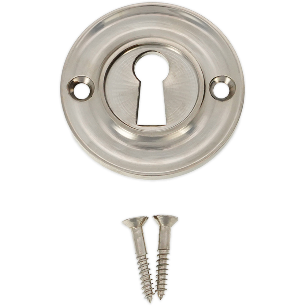 Spira Brass Slimline Standard Polished Nickel Escutcheon Image 4