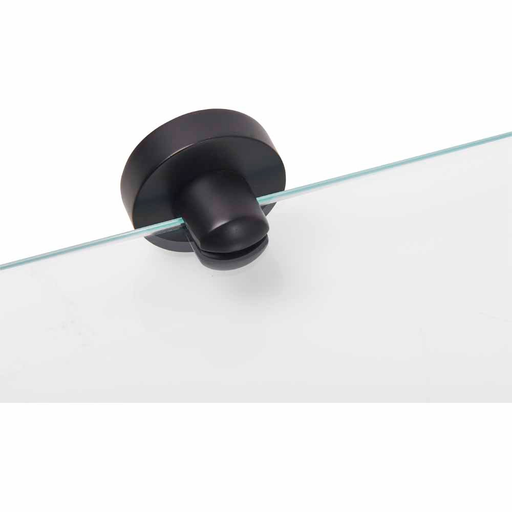 Wilko Black Glass Shelf Wilko