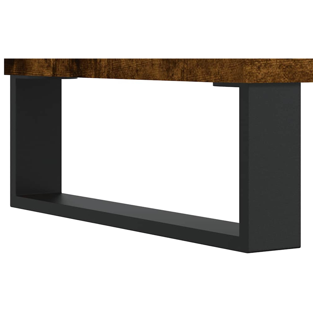 vidaXL 2 Door 2 Drawer Smoked Oak Sideboard Image 8