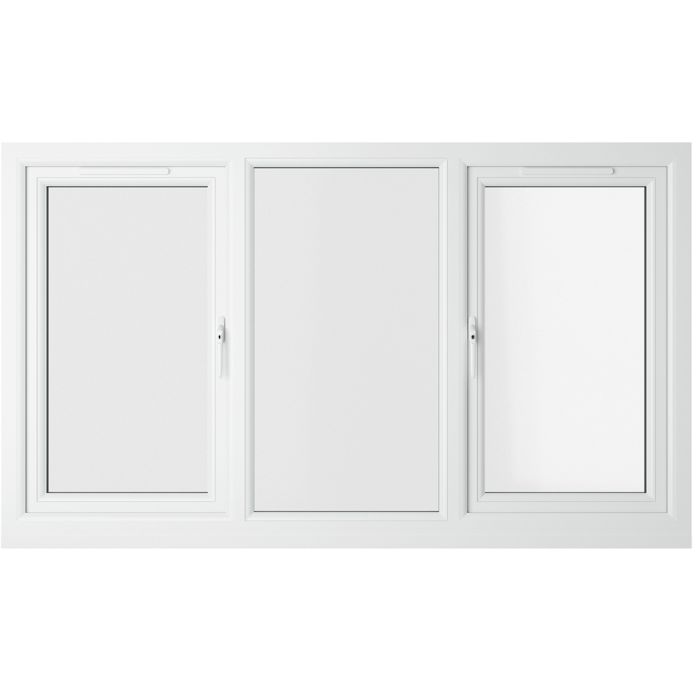 Crystal Agate and White LH and RH Side Hung Fixed Centre Clear Triple Glazed Window 1770 x 1190mm Image 3