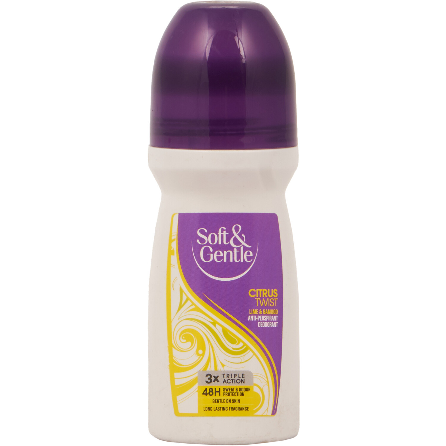 Soft & Gentle Citrus Twist Roll-On Anti-Perspirant Deodorant - Purple Image 1