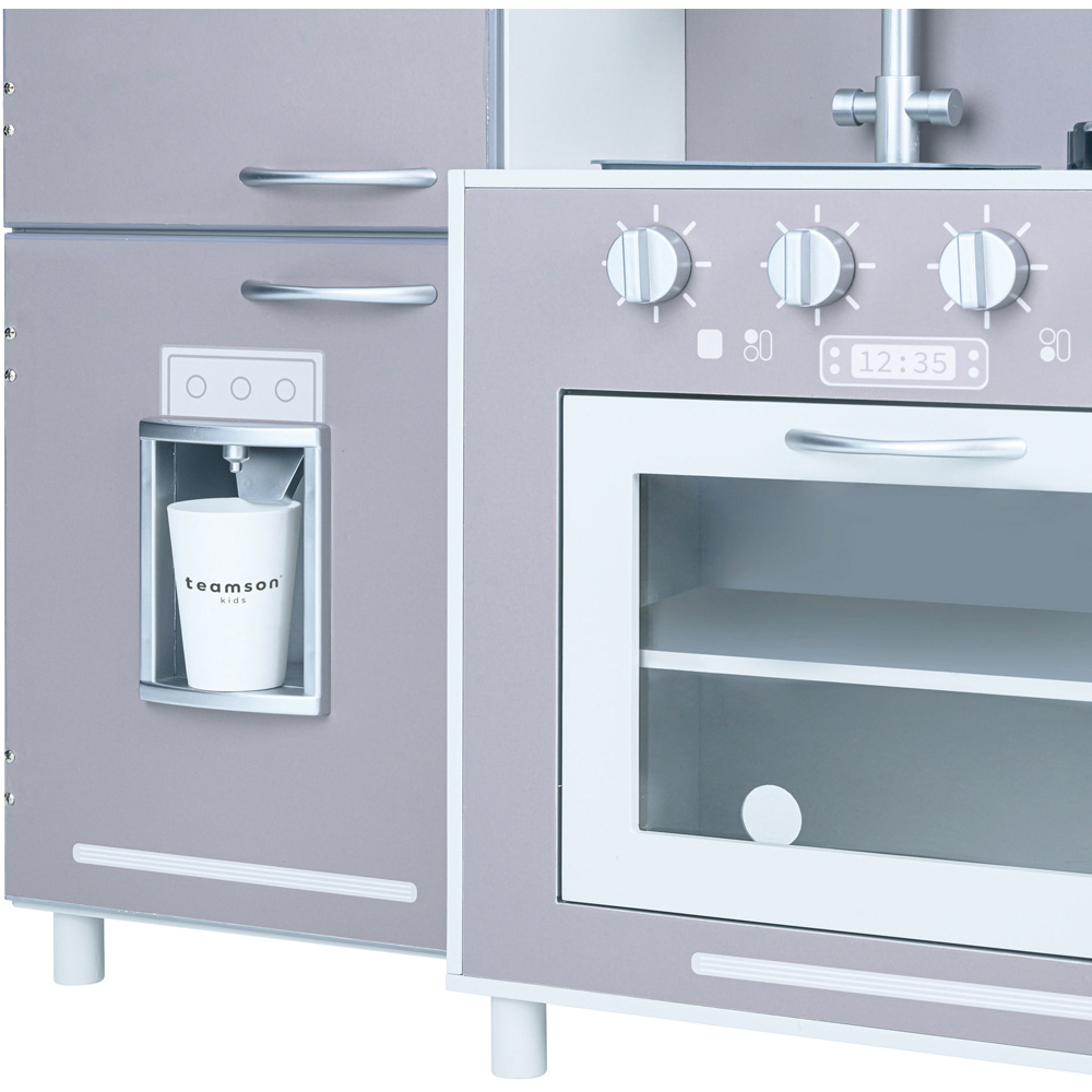 Teamson Kids Little Chef Mayfair Grey Retro Play Kitchen Image 5