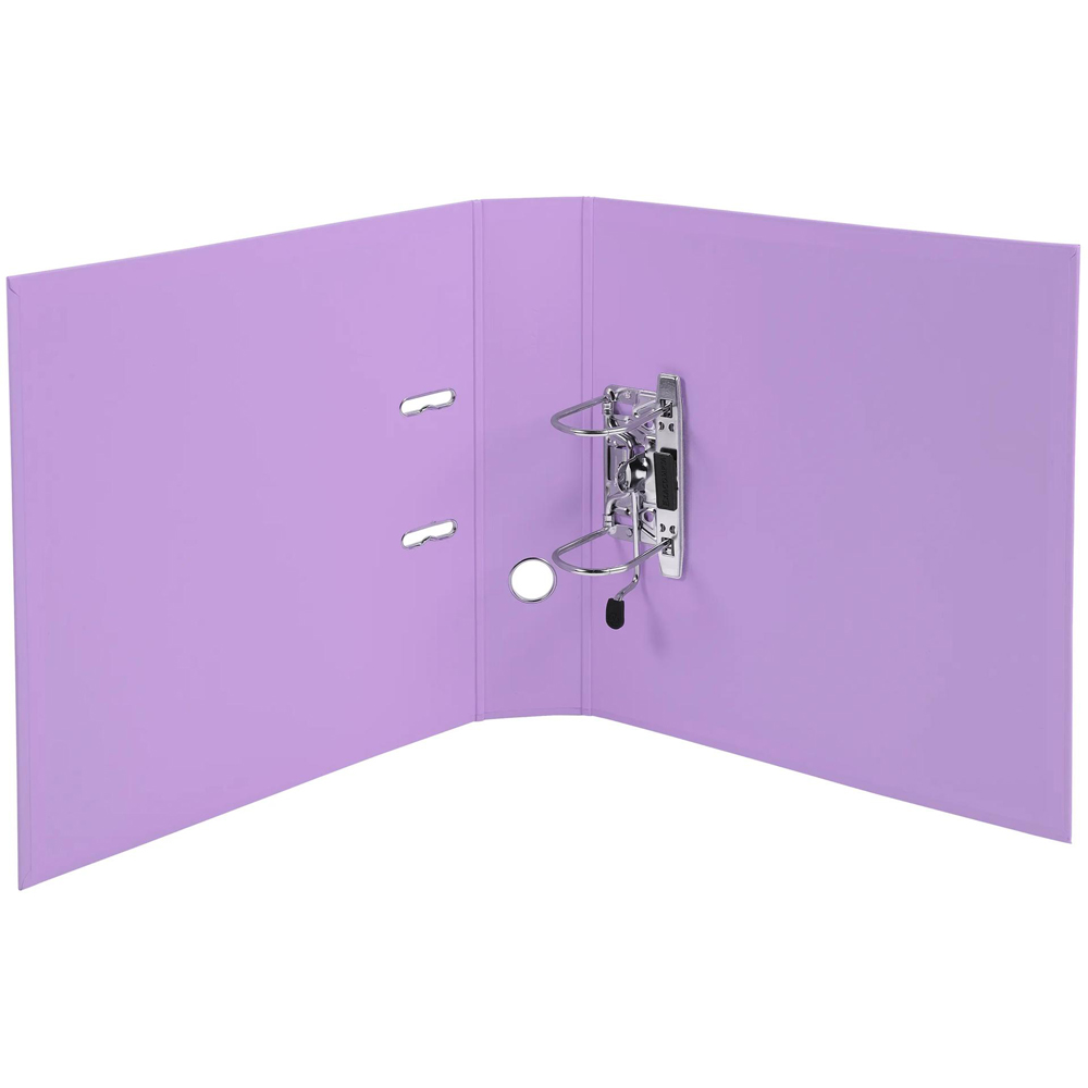 Exacompta PremTouch A4 Lilac PVC Lever Arch File 10 Pack Image 2