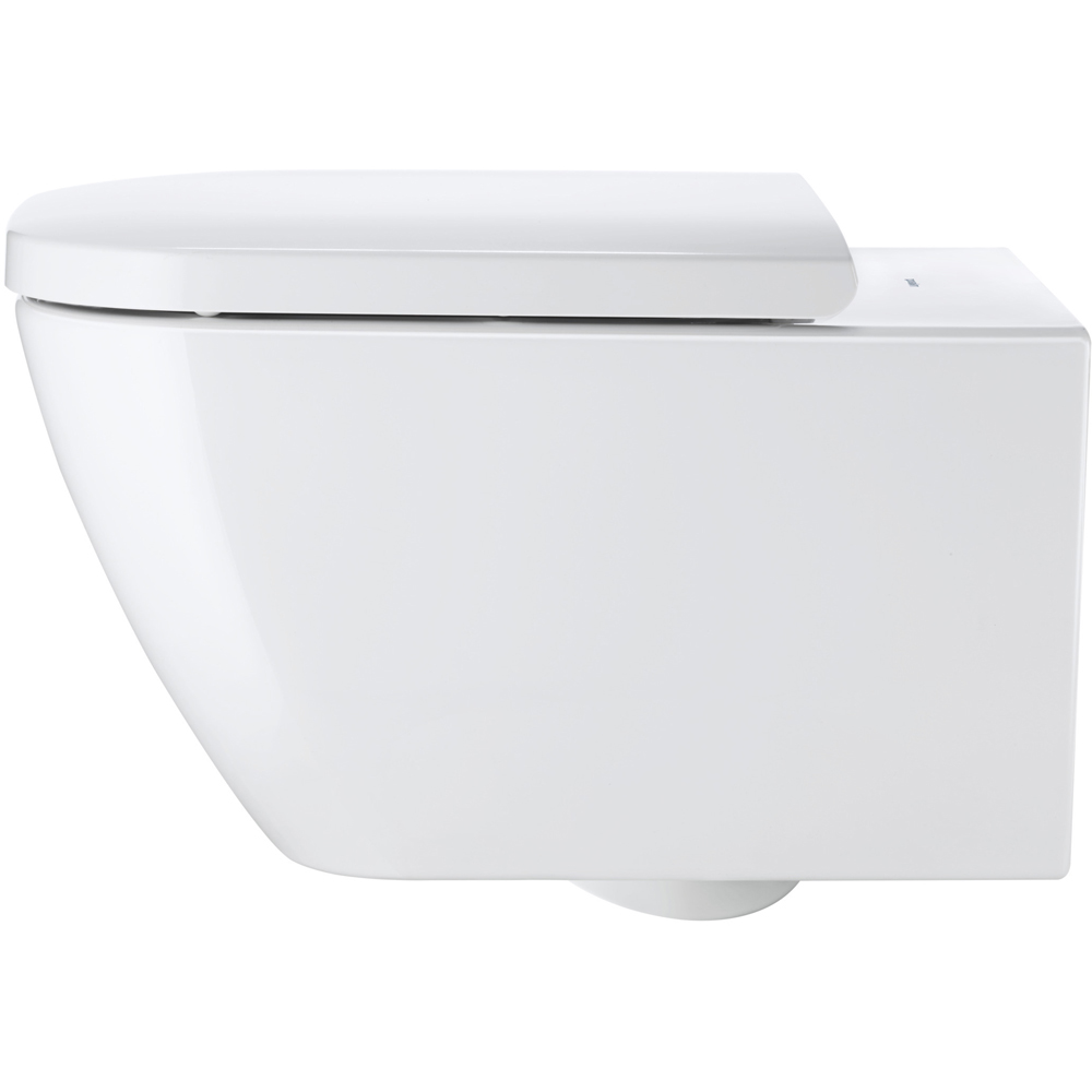 Duravit Happy D.2 White Toilet Seat and Cover 359 x 430mm Image 3
