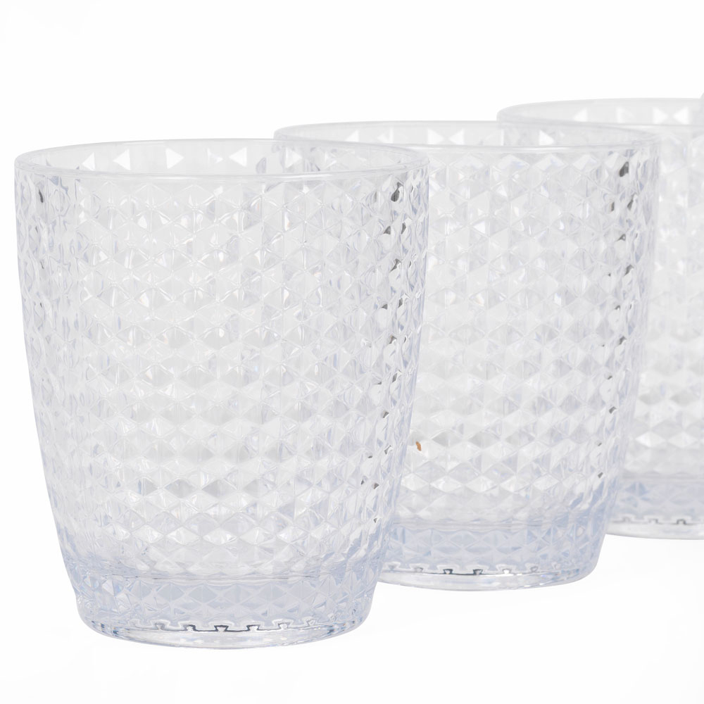Cambridge Fete Drinking Tumblers Clear 4 Pack Image 3