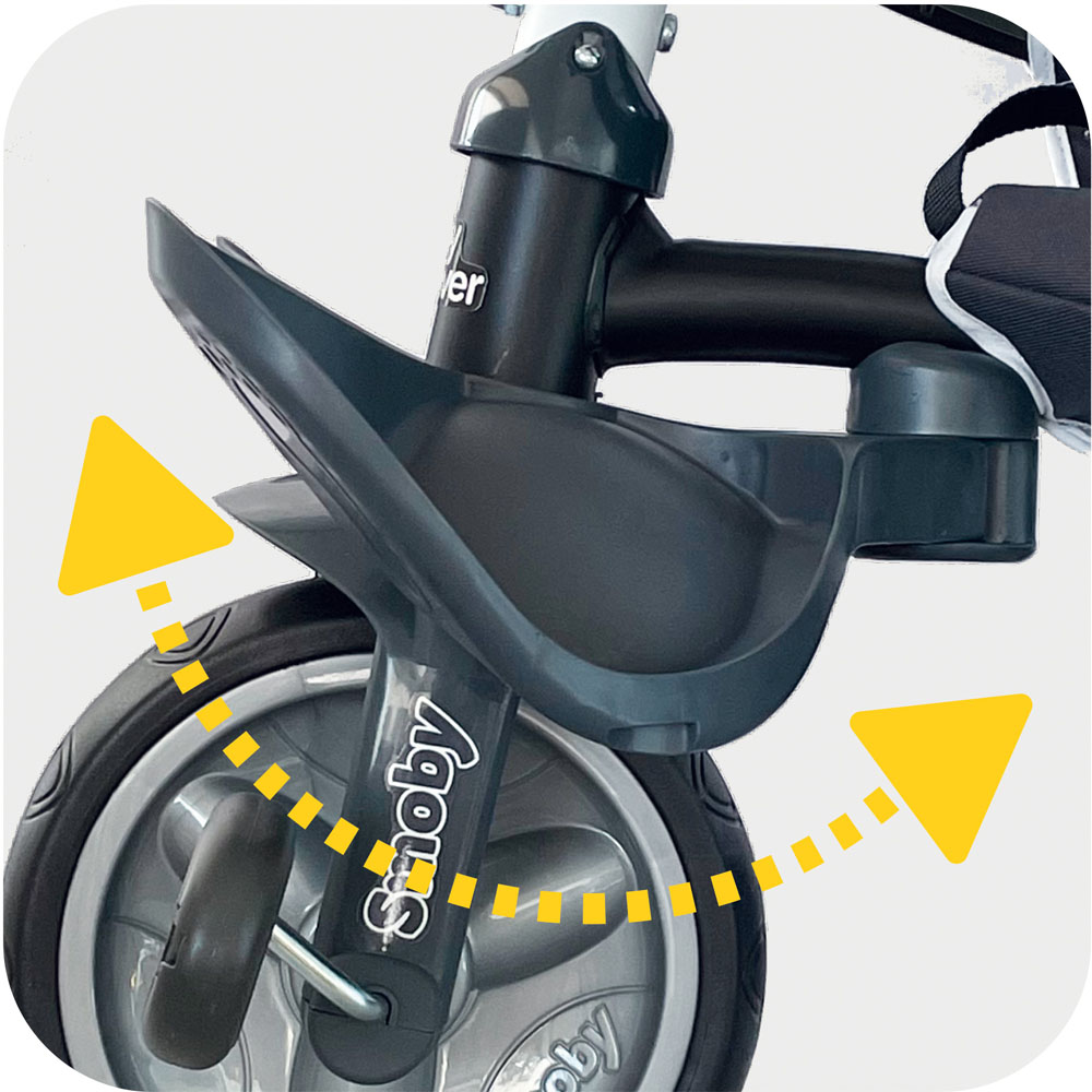 Smoby Baby Driver Comfort Plus Grey Tricycle Image 7