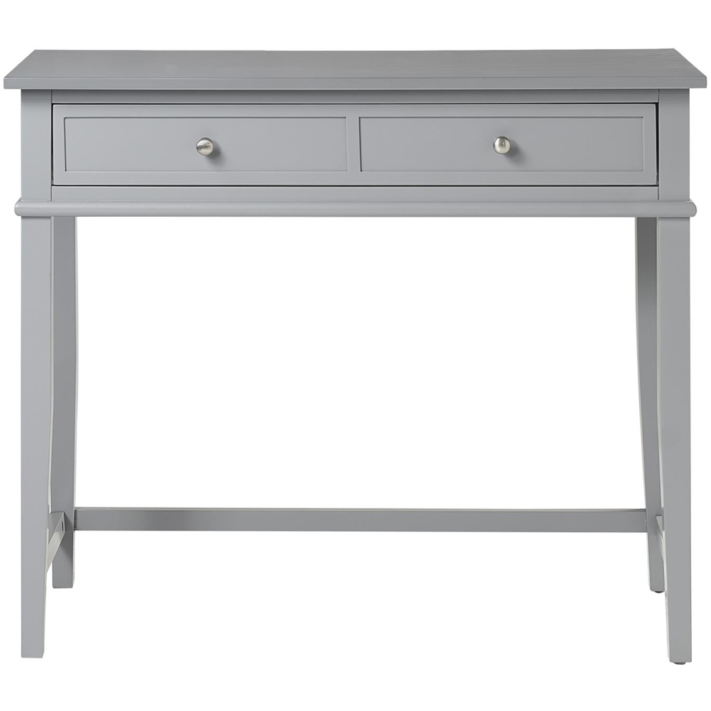 Dorel Franklin 2 Drawer Writing Desk Grey Image 3
