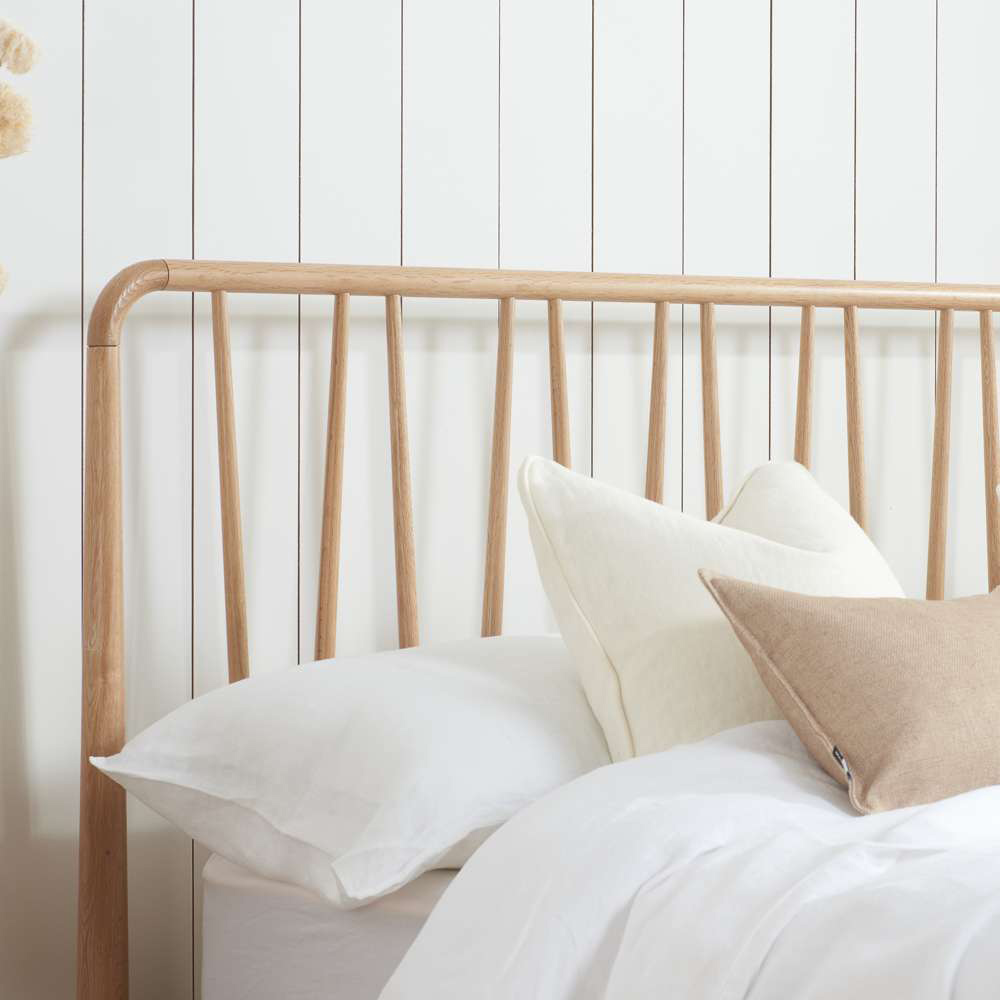 Jesper Super King Oak Bed Frame Image 7