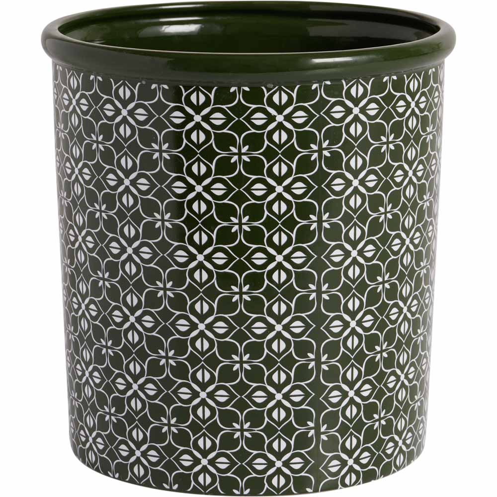 Wilko Colour Tile Decal Pot 20.5 x 21.5cm Image 1