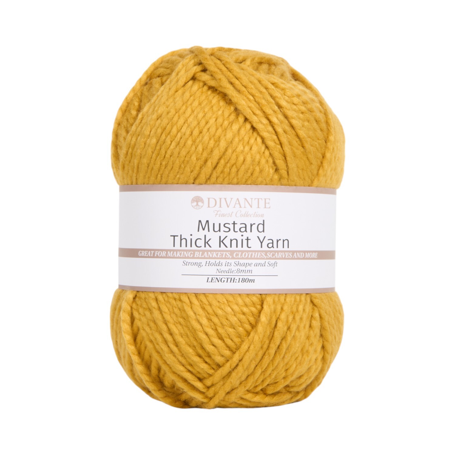 Autumn Thick Knit Yarn Mustard Image 1