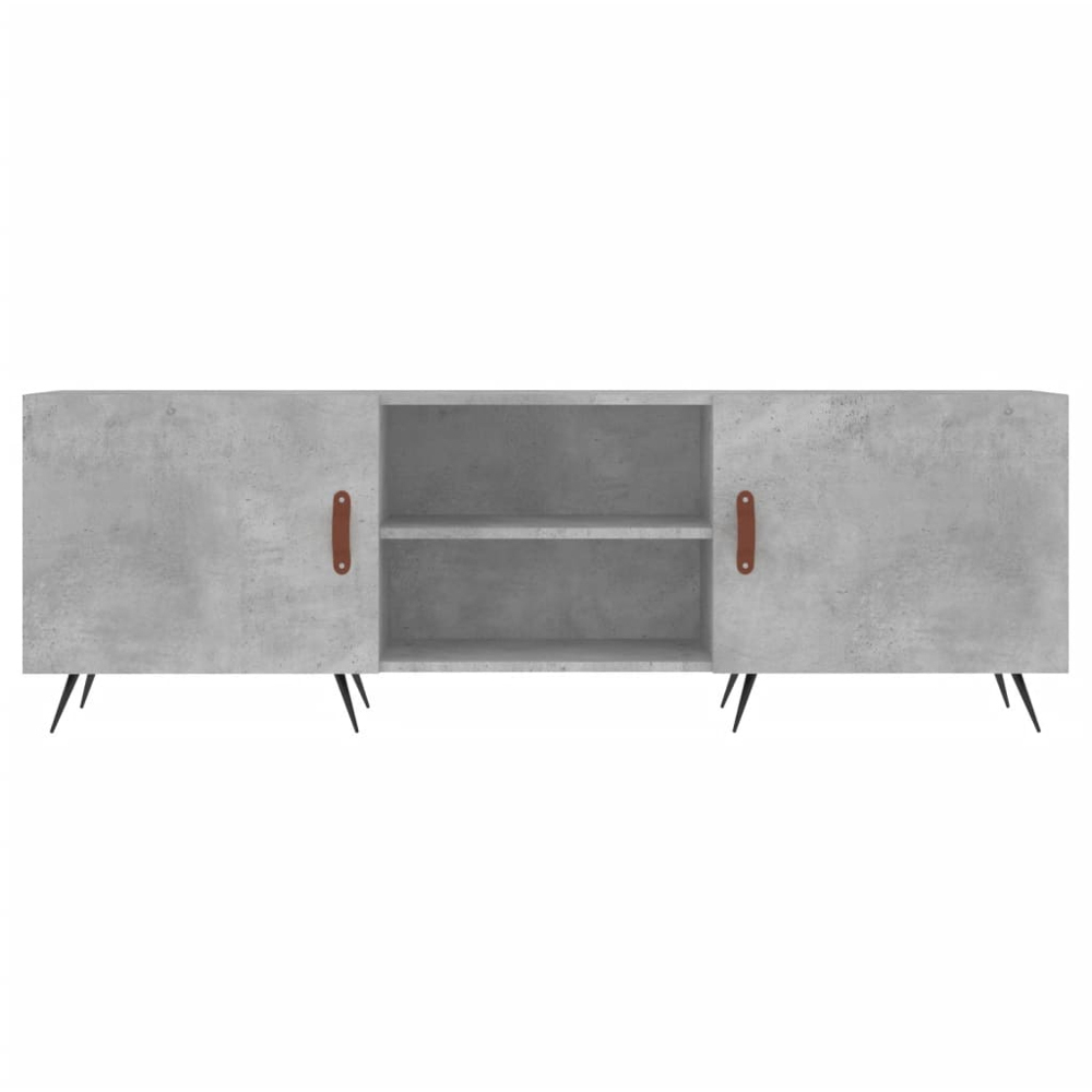 vidaXL 2 Door 2 Shelf Concrete Grey TV Cabinet Image 5