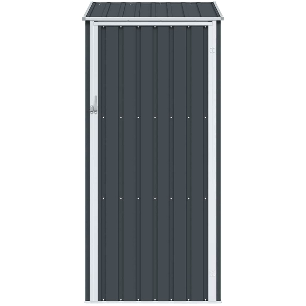 vidaXL 2.8 x 3.2ft Anthracite Galvanised Steel Pent Garden Shed Image 4