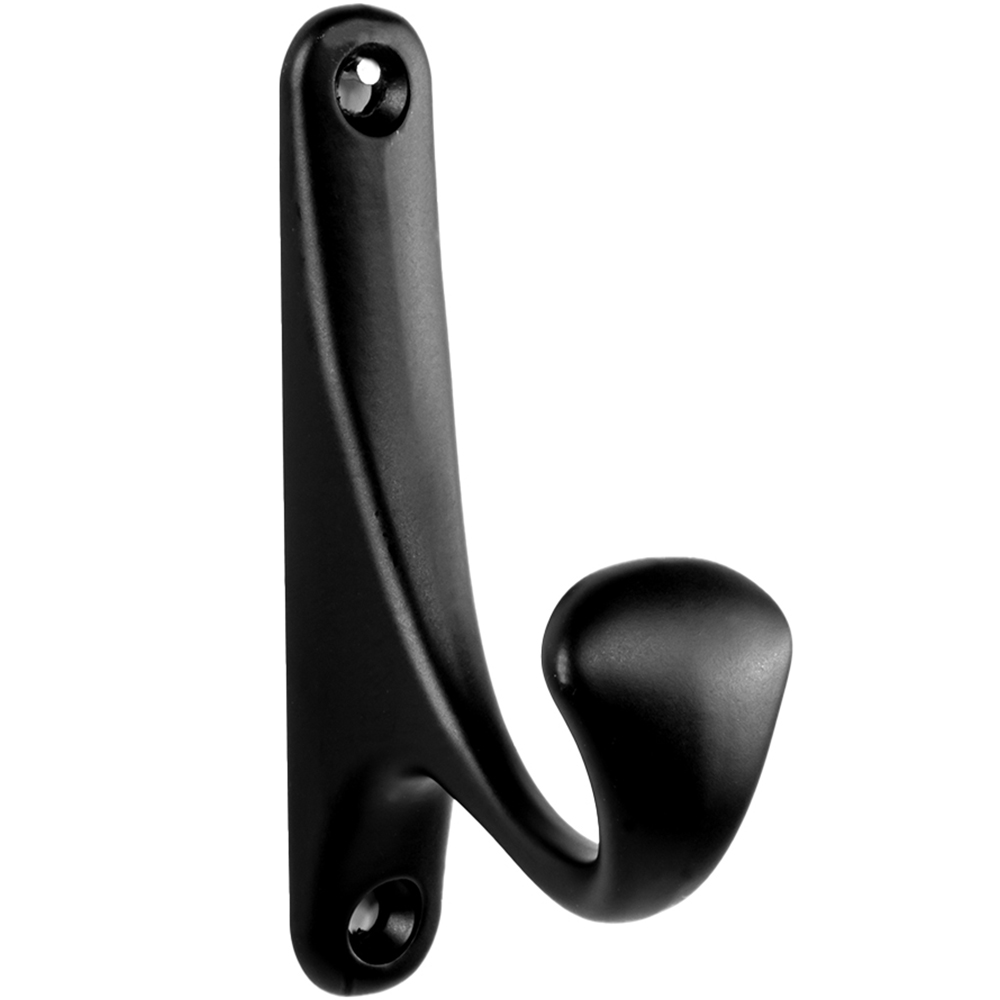 Wilko Matt Black Scandi Wall Hook Image 1