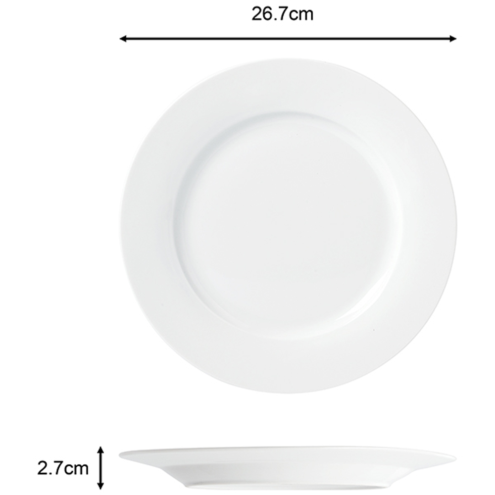 Waterside Rimmed White 24 Piece Dinner Set Image 5