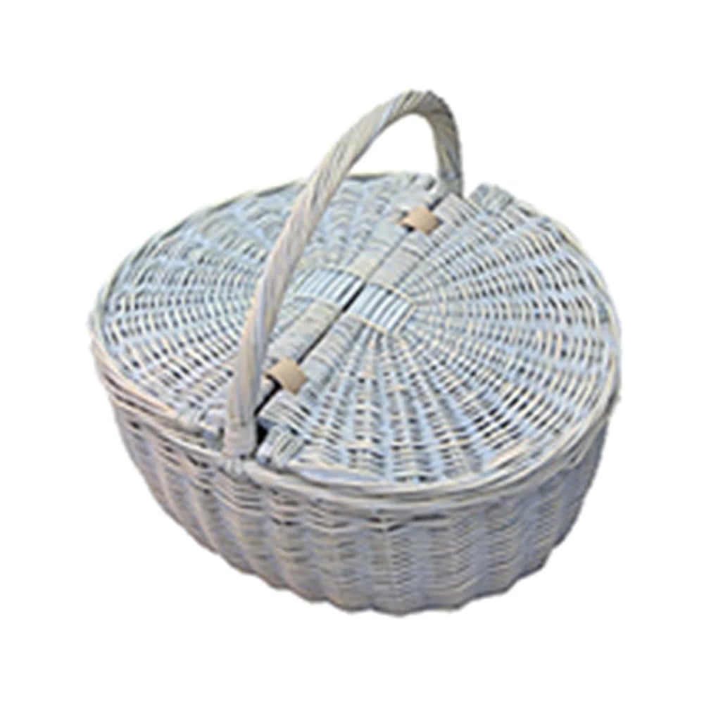 Red Hamper Provence Double Lidded Empty Picnic Basket Image 3