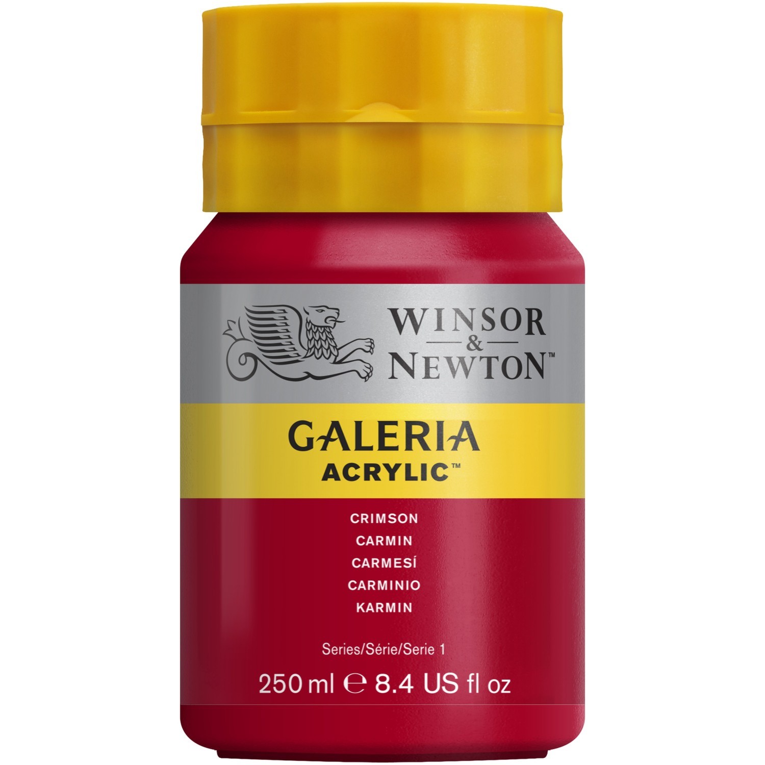 Winsor and Newton 250ml Galeria Acrylic Paint - Crimson Image 1