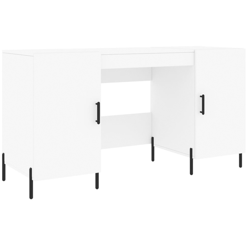 vidaXL 2 Door Modern Desk White Image 2