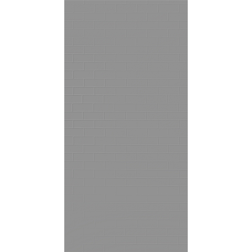 Wetwall Grey Composite Tile Shower Wall Panel 2440 x 1220mm Image 2