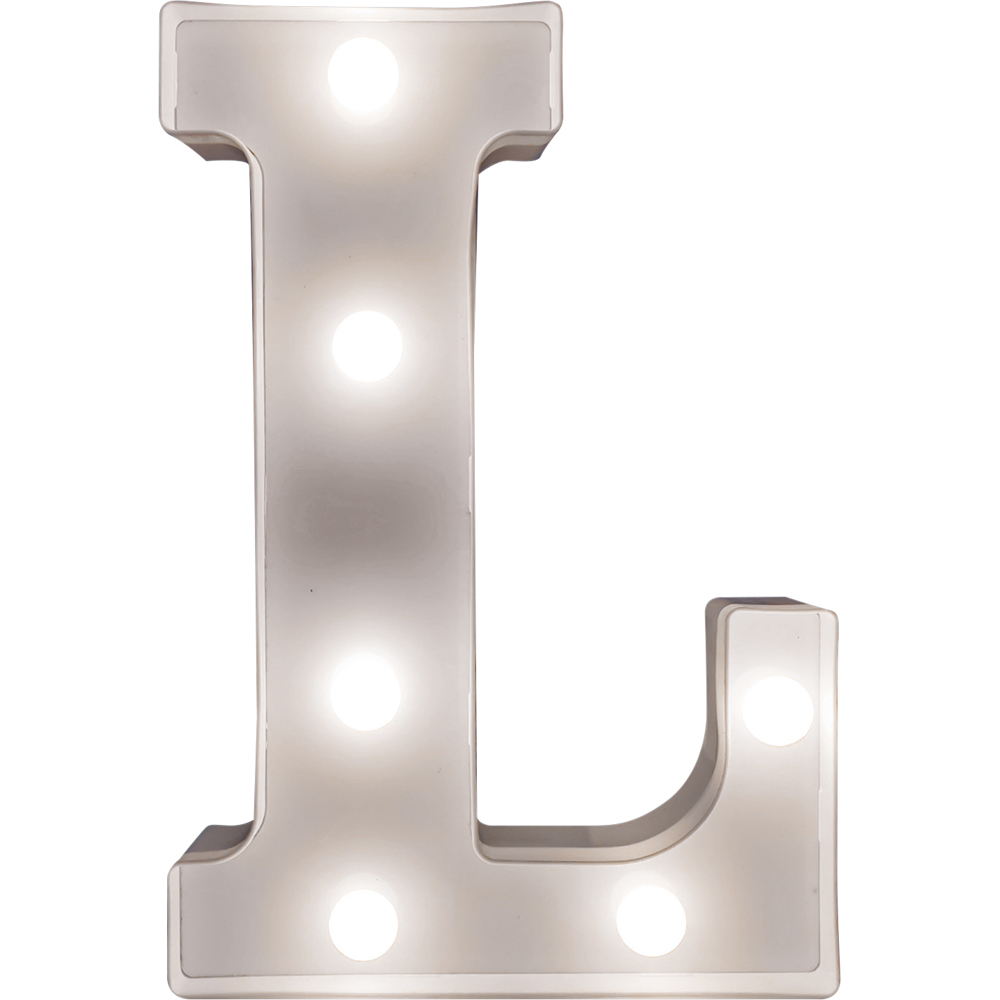 St Helens Battery Operated 3D LED Letter L Light Image 1