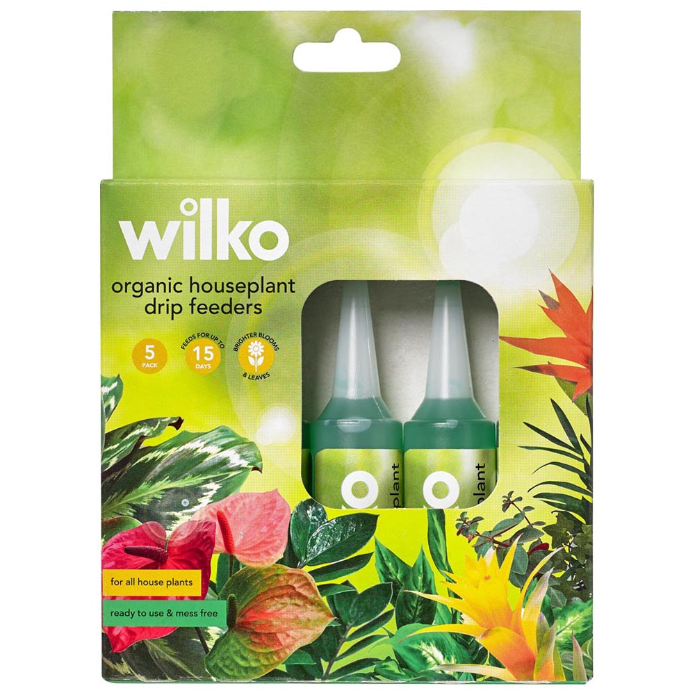 Wilko Organic House Plant Drip Feeder 32ml 5 Pack Image 1
